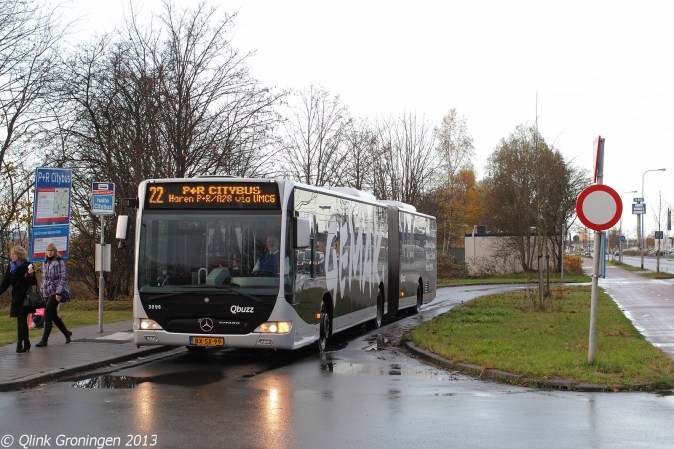 3096 Qbuzz 2013-11-30 Groningen,Bornholmstraat-Eindpunt P3-BorderMaker