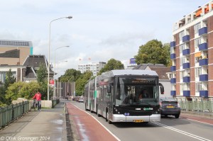 3492 Qbuzz 2014-8-30 Groningen, Hereweg viaduct-BorderMaker