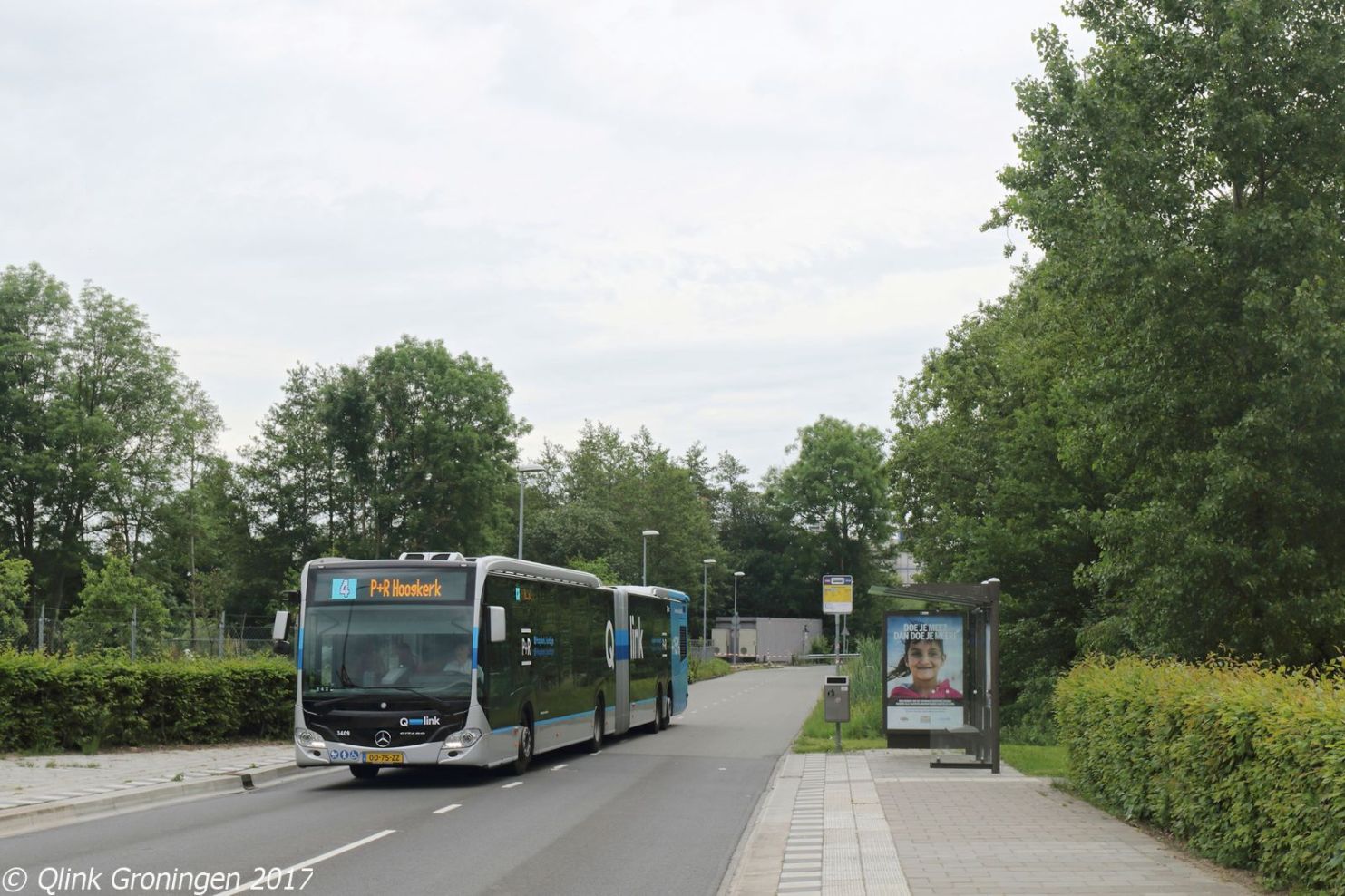 3409 Qbuzz 2017-6-3 Groningen,Busbaan Koeriersterweg-BorderMaker